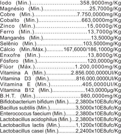 Núcleo para Mistura Sal Mineral  Bovinos A VENDA EM BH - PHOSCAV 120 PROBIÓTICO   
